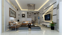 金岸名邸杨总客厅室内外装修项目 成都艺廊装饰工程广元分公司的匠心呈现